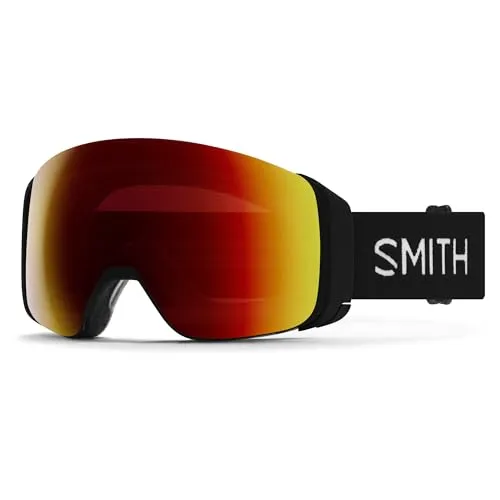 Smith 4D MAG black 22 chromapop sun red mirror - Herren & Unisex Skibrillen mit innovativem MAG-Scheibenwechselsystem für schnellen Austausch und ChromaPop-Scheiben für verbesserte Sicht und Kontrast.