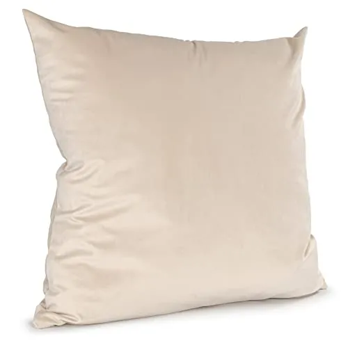 ANRO Kissenbezug Kissenhülle Kissen Deko-Kissen Sofa Kissen Couch Kissen Samt Beige 40x40cm ohne Füllung