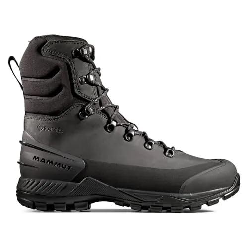 Mammut Blackfin Leather High GTX Men - Hoher Bergschuh für Herren - Wanderschuhe mit Vibram ICETREK-Außensohle für exzellente Traktion auf Eis und PFC-freier GORE-TEX-Membran für wasserdichten Schutz, ideal für winterliche Abenteuer.