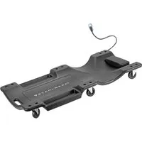 STAHLWERK Kfz-Rollbrett RCL-40 ST mit LED-Licht - Werkstatt-Liegewagen mit 500 kg Tragkraft, ergonomischer Liegefläche und integriertem LED-Licht für optimale Sicht bei Montagearbeiten.