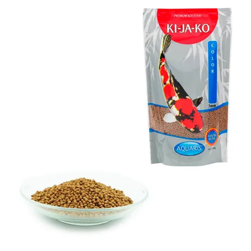 KI-JA-KO Koifischfutter Color 3 kg - 3 mm - Hochwertiges Fischfutter für Kois, fördert die Farbintensität und sorgt für ein gesundes Wachstum. Ideal für Teiche und Aquarien.