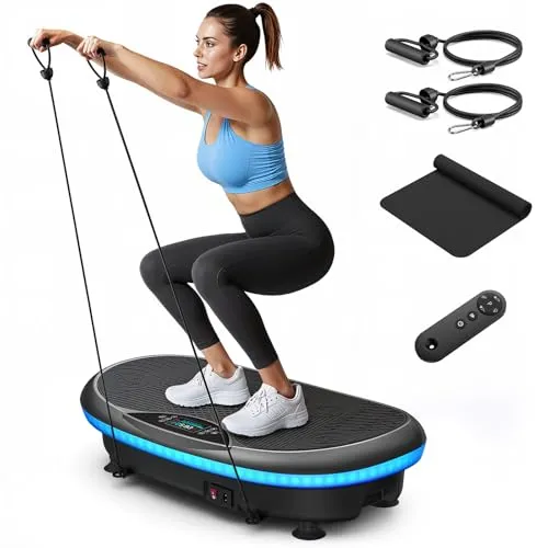 MERACH 4D Vibrationsplatte mit 7 Modi und Bluetooth