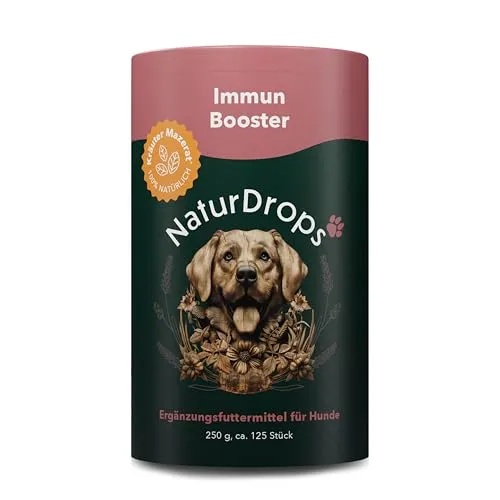 Naturdrops Immun Booster für Hunde - Arzneimittel zur Stärkung des Immunsystems, ideal für gesunde und vitalisierte Hunde. Fördert das Wohlbefinden und die Abwehrkräfte.