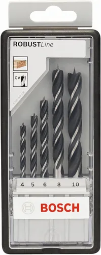Bosch Holzspiralbohrer-Set Robust Line 8-teilig Ø 3, 4, 5, 6, 7, 8, 9, 10 mm TOP