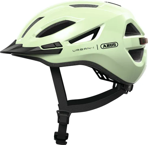 ABUS Urban-I 4.0 Fahrradhelm mit LED-Rücklicht in grün von ABUS