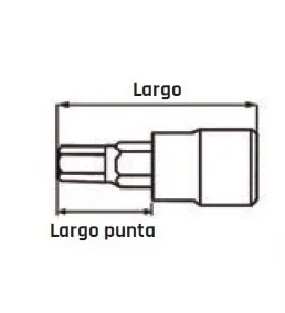 TENG TOOLS Innensechskant lang 14x100mm mit 1/2 CRV-Schaft M122514-C 117450700