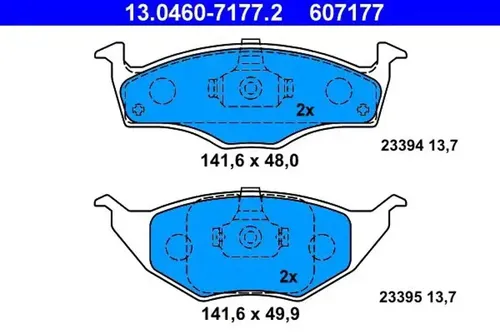 ATE Bremsbelagsatz 13.0460-7177.2