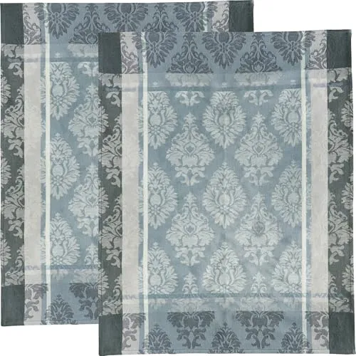 Erwin Müller Geschirrtuch 2er-Pack Halbleinen grau Größe 50x70 cm