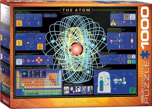 Puzzle 'Das Atom' 1000 Teile, 68x48 cm von empireposter
