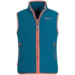 Trollkids Kid's Arendal Vest Fleeceweste Gr 110 blau von TROLLKIDS