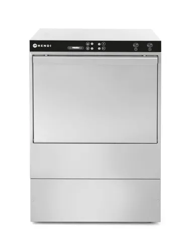 Hendi Geschirrspüler mit elektromechanischer Steuerung - Untertischspülmaschine mit Laugen- und Spülmittelpumpe für effiziente Reinigung in der Gastronomie