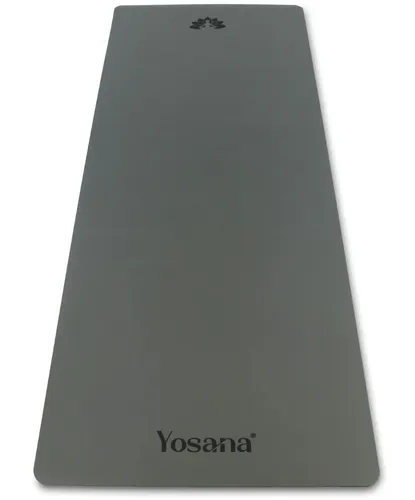 Yosana Ultra Grip Yogamatte aus Naturkautschuk (183x68cm), grau Pilates Fitness