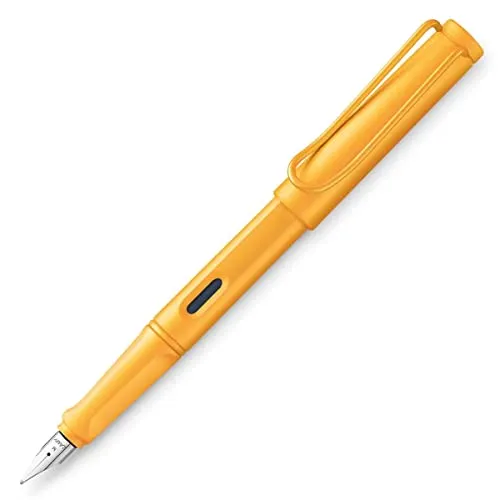 LAMY 1234841 safari candy Füllhalter 21 – Moderner Füller in der Farbe Mango mit ergonomischem Griff und zeitlosem Design – Federstärke M - Sondermodell