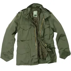 Mil-Tec Us Feldjacke M65 Oliv Gr. M - Funktionsjacken, strapazierfähig und ideal für Outdoor-Aktivitäten oder als modisches Statement