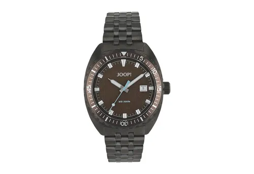 JOOP! Quarzuhr 2100491, Armbanduhr, Herrenuhr, Edelstahlarmband, analog, Jahr, Monat