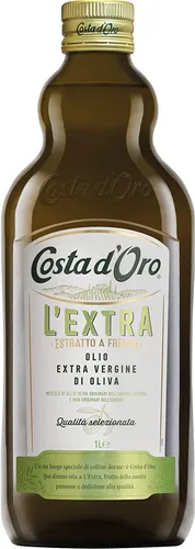 Costa D'oro L'extra Extra Natives Olivenöl 1l - Speiseöl, hochwertiges, kaltgepresstes Olivenöl für unvergleichlichen Geschmack und gesunde Ernährung.