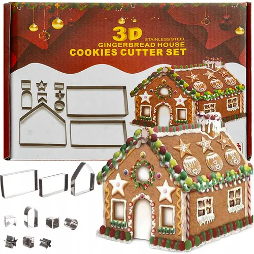 Lebkuchenhaus-Ausstechformen-Set, 10-teilig