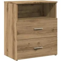 vidaXL Nachttisch Artisan-Eiche 50x32x60 cm in braun von vidaXL