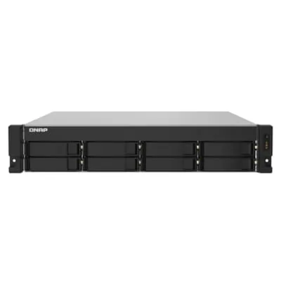 QNAP TS-832PXU-4G NAS System 8-Bay - NAS & Netzwerkspeicher mit 8 Hot-Swap-fähigen Bay, leistungsstarkem 4-Kern-Prozessor und vielseitigen Anschlussmöglichkeiten für maximale Flexibilität.