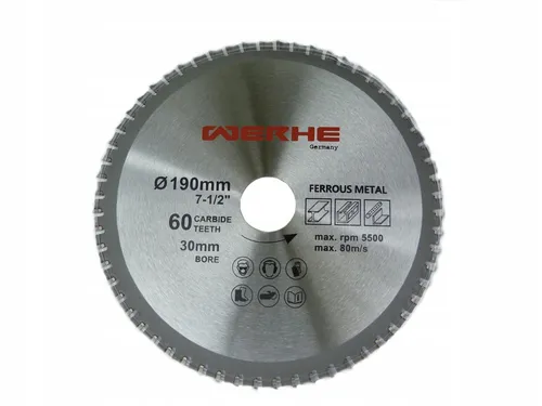 Multisägeblatt 190 x30mm Universal 60 Zahne 4 Reduzierringe