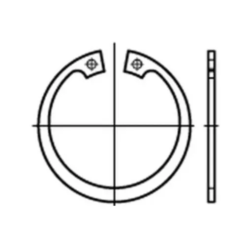 Reyher  Sicherungsringe DIN 472 Federstahl 23 x 1,2 (200 Stück)