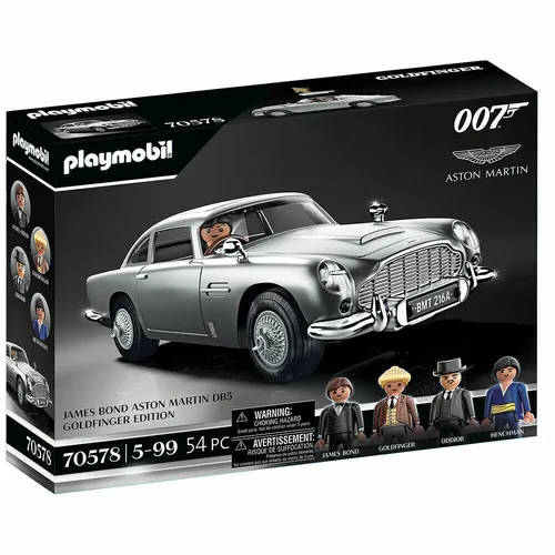 PLAYMOBIL 70578 James Bond Aston Martin DB5 - Goldfinger Edition mit authentischen Gadgets, ideal für Sammler und Kinder von 5-99 Jahren