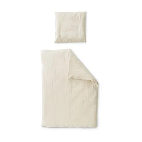 Ehrenkind® Bettwäsche-Set Musselin | 100% Bio-Baumwolle | 200x135cm + 80x80cm - Kuschelige Bettwäsche für Kinder aus 100% hautfreundlicher Bio-Baumwolle. Praktisches Design mit Druckknöpfen und ohne störende Knöpfe. Ideal für Gemütlichkeit im Kinderbett und pflegeleicht bei 40°C waschbar.