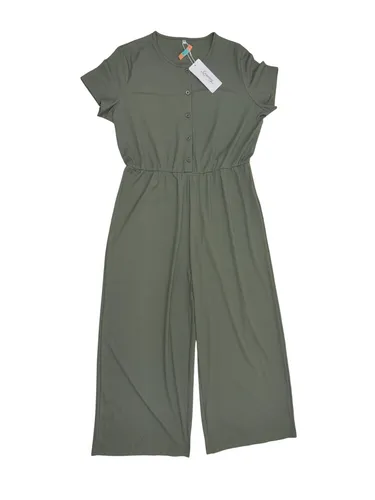 Produktbild Cassiecy Jumpsuit Damen Elegant Kurzarm Playsuit V-Ausschnitt Casual Lose Gr. XL
