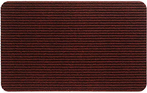 matches21 HOME & HOBBY Nadelfilz Fußmatte als Schmutzfangmatte Rot - Innen Fußabtreter als Sauberlaufmatte 40x60 cm - Rips-Matte als Rutschfester Fussabstreifer für Eingangsbereich, Haustür, Flur