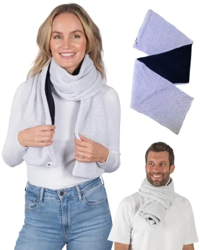 Valkental Reflektierender Strickschal für Damen & Herren mit Fleece-Innenseite