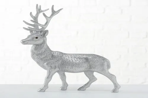 BOLTZE GRUPPE GmbH Tierfigur Dekofigur Josa Kunststoff silber H.40 cm Stückpreis