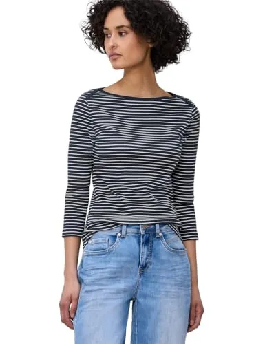 Damen 3/4-Arm Shirt mit U-Boot-Ausschnitt