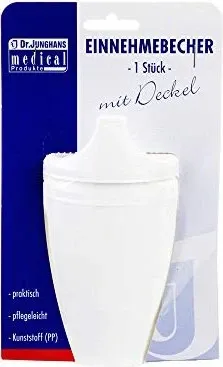 EINNEHMEBECHER m.2 Griffen+2 Deckel 4+12mm weiß 1 St