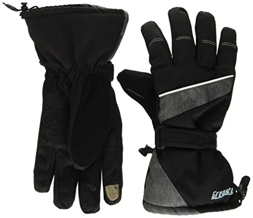 Gregster Herren Handschuhe 12052, SchwarzGrau Variante 1, S, 12052