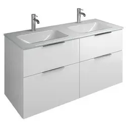 Eqio Glas-doppelwaschtisch Inklusive - Burgbad