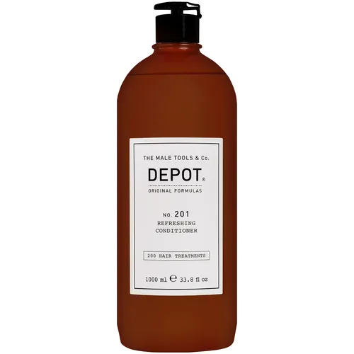Depot NO. 201 Refreshing Conditioner 1000ml - Erfrischende Haarspülung für Männer, SLES-frei und nährend, ideal für alle Haartypen, sorgt für gesundes und glänzendes Haar.