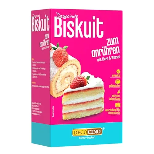 DECOCINO Biskuit Backmischung 250 g Backdeko
