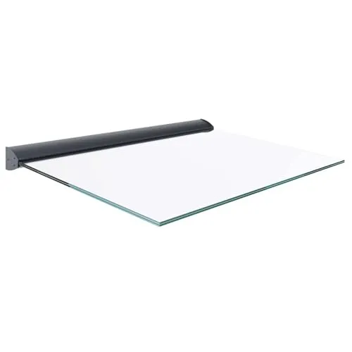 Glasvordach Türvordach Überdachung 200 x 100 cm – Eleganter Regenschutz für Ihre Haustür