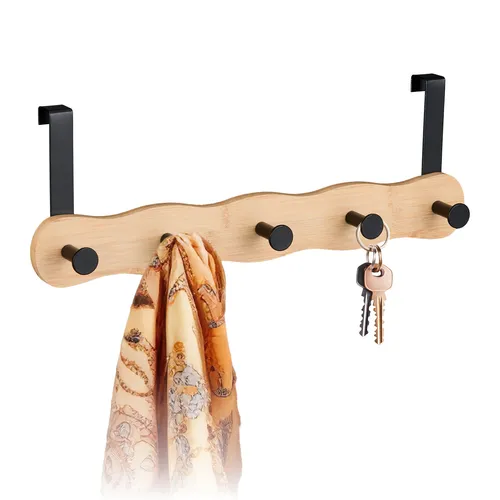 Türgarderobe Hakenleiste Kleiderhaken Türhängeleiste Türaufhänger 5 Türhaken