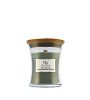 WoodWick Mint Leaves & Oak 275 g in grün von WoodWick
