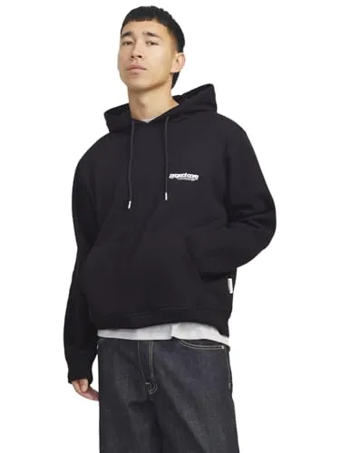 Jack & Jones Sweatshirt Hoodie mit Logoprint - Regular Fit - Stylischer Sweat Hoodie von JACK & JONES, aus 60% Baumwolle und 40% Polyester, bietet optimalen Tragekomfort und Langlebigkeit. Perfekt für jeden Casual Look mit auffälligem Logoprint auf dem Rücken.