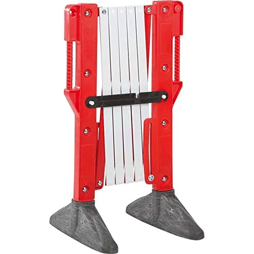 TMS PRO SHOP Scherensperre Kunststoff, bis 3 m ausziehbar, rot/weiß, 10,5 kg, Art.-Nr. 44049 | Scherengitter | Scherenzaun | Scherensperre