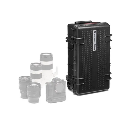 Manfrotto PRO Light Tough TH-55 HighLid Koffer - Kameratasche mit Schaumstoffpolsterung für optimalen Schutz Ihrer Ausrüstung, ideal für Fotografen unterwegs.