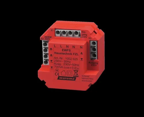 Warema Sonnen EWFS Haustechnik PL 1002594 IP20 rot - Bussystem-Jalousieaktor für effiziente Steuerung, ideal für die Unterputzmontage und sorgt für optimalen Lichtkomfort in Ihrem Zuhause.