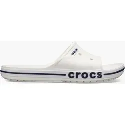 Crocs Slides Herren in Weiß - Größe 45/46 - Herren-Pantoletten aus Synthetik, bequem und leicht, ideal für den Sommer und Freizeitaktivitäten.