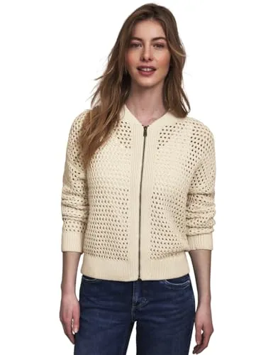 Street One Studio Damen Cardigan mit Rundhals und Zipper