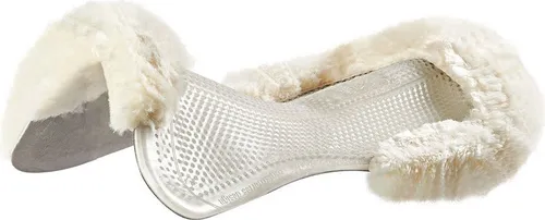 Acavallo Gel Pad ACTIVE Dri-Lex mit Lammfell - M- AC160 - Sattelunterlagen mit atmungsaktiven Dri-Lex-Eigenschaften und rutschfestem Lammfellrand, ideal für komfortable und trockene Reiterlebnisse.