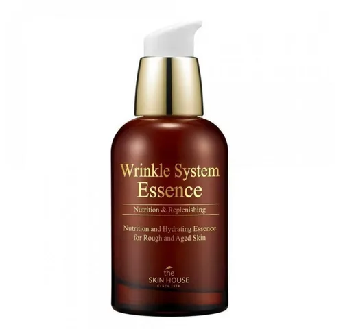 THE SKIN HOUSE Wrinkle System Essence 50ml | Anti-Aging-Essenz für elastische Haut - Hochwertige Anti-Aging-Essenz mit Kollagen und Hyaluronsäure. Fördert die Hautelastizität und sorgt für ein geschmeidiges Hautgefühl. Ideal für reife Haut und zur Unterstützung der täglichen Pflege.