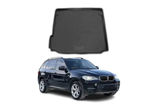 OMAC Kofferraummatte für BMW X5 E70 (2006-2013) - Fahrzeugspezifische Kofferraummatte aus Gummi, wasserdicht und rutschfest für optimalen Schutz und einfache Reinigung. Perfekte Passform für Ihren BMW X5 E70.