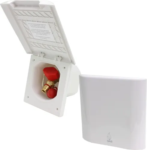 HABA B.V. Gas Gassteckdose Außensteckdose für Wohnmobil und Caravan - Hochwertige Außen-Gassteckdose, ideal für Gasgrills und Gaskochern. Witterungs- und UV-beständig, mit exklusivem Design und einfacher Montage.